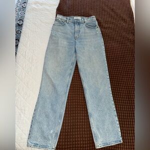 Abercrombie & Fitch Curve Love Ultra High Ride  “the 90’s straight” Jeans